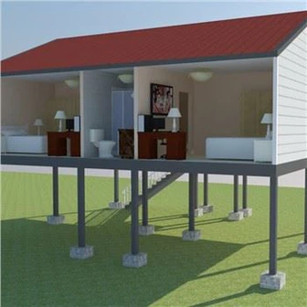 Casa prefabricada de acero de calibre ligero de diseño de arquitectura