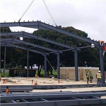 Taller de estructura de acero de perfil H