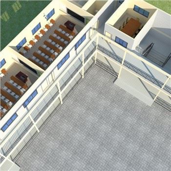 Aparcamiento de estructura de acero de gran envergadura