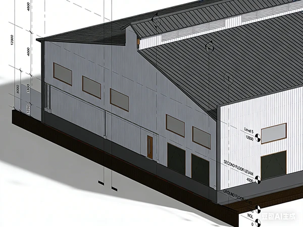 Diseño de almacén de estructura de acero CBC para Cebú, Filipinas (forma irregular)