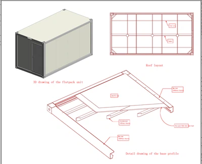Diseño de edificio modular personalizado para un campamento minero en Indonesia